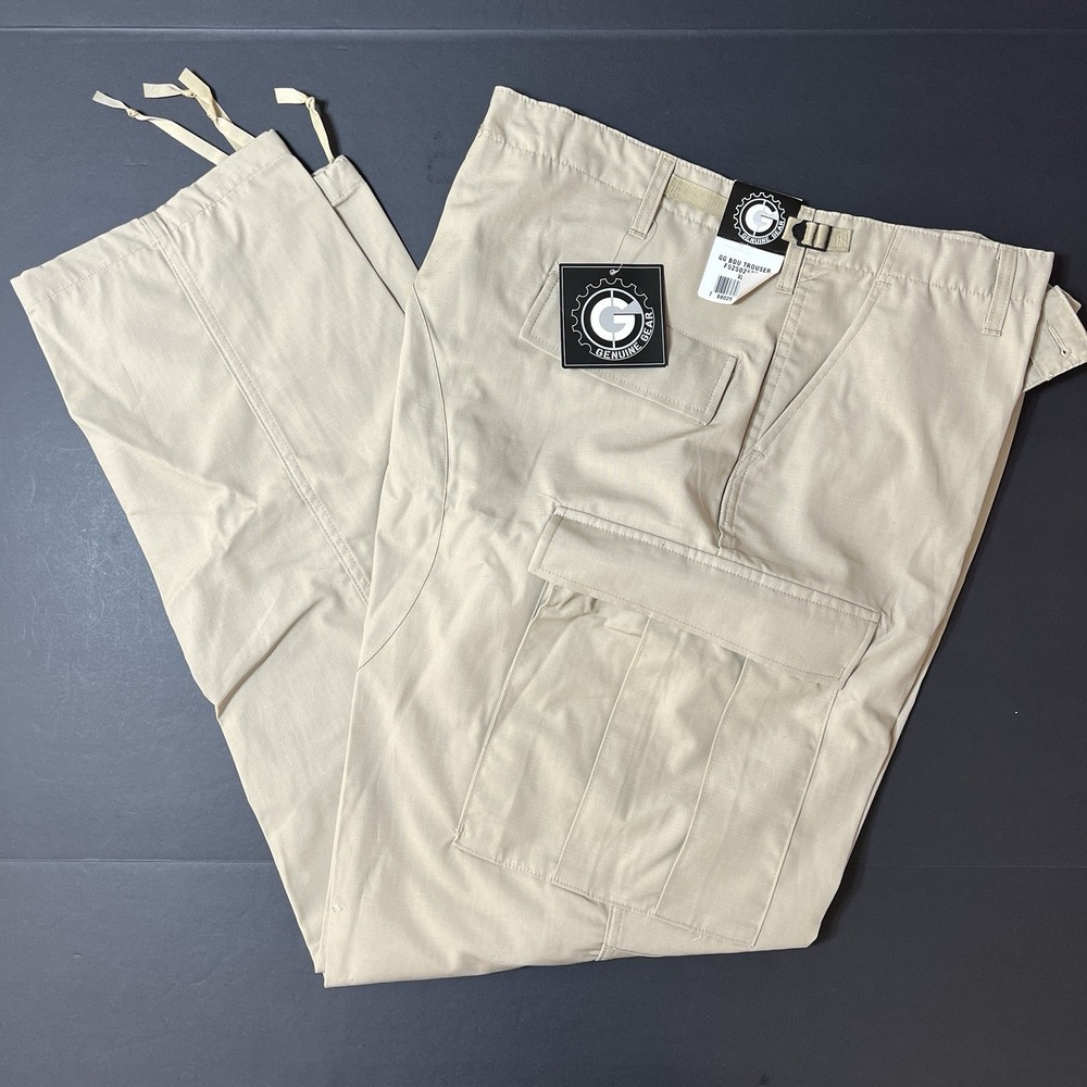 Genuine Gear Pants Men's Tactical Size XLL BDU Cargo Beige NWT